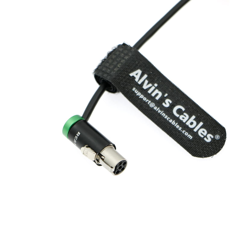Alvin's Cables 10Inch (25cm) Low Profile TA5F to Dual LP XLR 3 Pin Male Audio-Cable for Wisycom-MCR54, Lectrosonics-DCHR-Receiver, Cameras, Portable Recorders, Mixers
