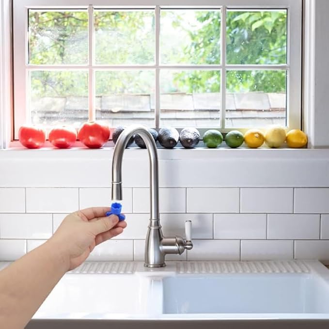 18.5 mm Pack of 10 Tap Aerator Tap Strainer Aerator Spray Attachment Kitchen Sink Aerator Aerator Aerator Insert Suitable for Most Taps Blue 18.5
