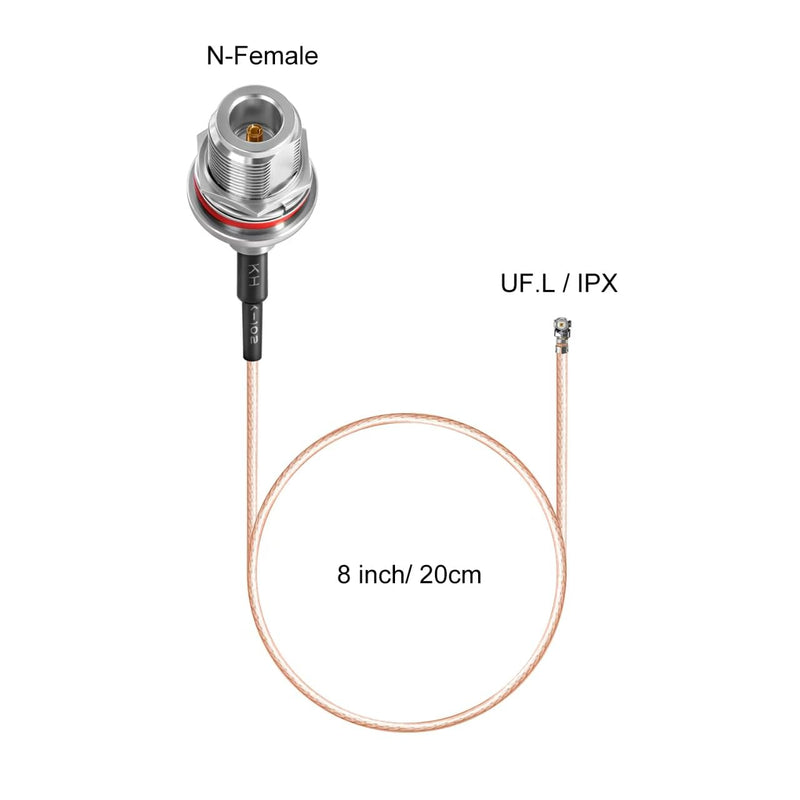[AUSTRALIA] - Waterproof 5.8dBi Meshtastic Lora 915MHz Node/Repeaters/Module Devices Fiberglass Antenna with N Male Connector & IPEX/u.fl Adapter Cable, Slinkdsco 