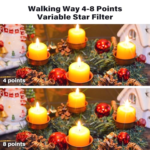 Walking Way 82mm Variable Star Filter, 4/8 Point for Camera Lens