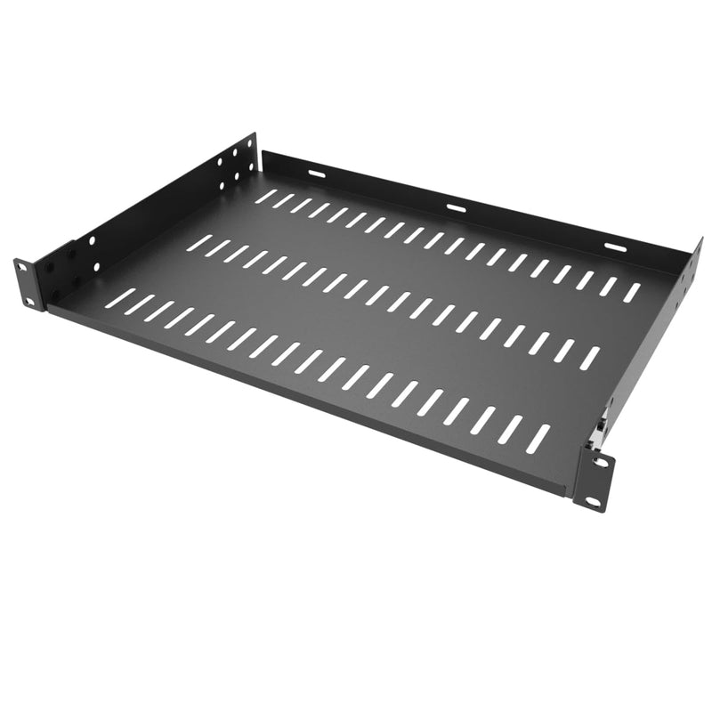 1U Server Rack Shelf Universal Vented Rack Mount Tray 12" D | Heavy-Duty 12" Deep Rack Shelf for 19 inches Network Rack & Cabinet, Weight Capacity 44 lbs /20 kgs ( 12 inch deep N)