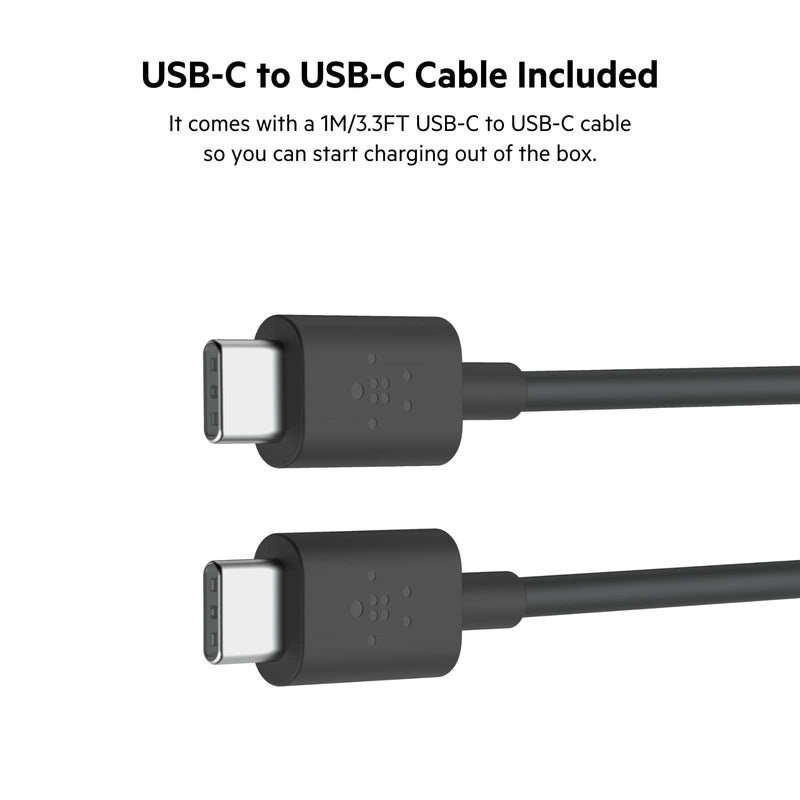 Belkin 37W Dual Port Fast Car Charger with 3.3ft USB-C Cable Included, USB-C 25W PPS Port and USB-A 12W Port for Galaxy S23, S23+, Ultra, Note20, iPhone 14, 13, 12, 11, Pro, Max, Mini and More | 25W USB-C PPS plus 12W USB-A, for Galaxy S23 series, Note...