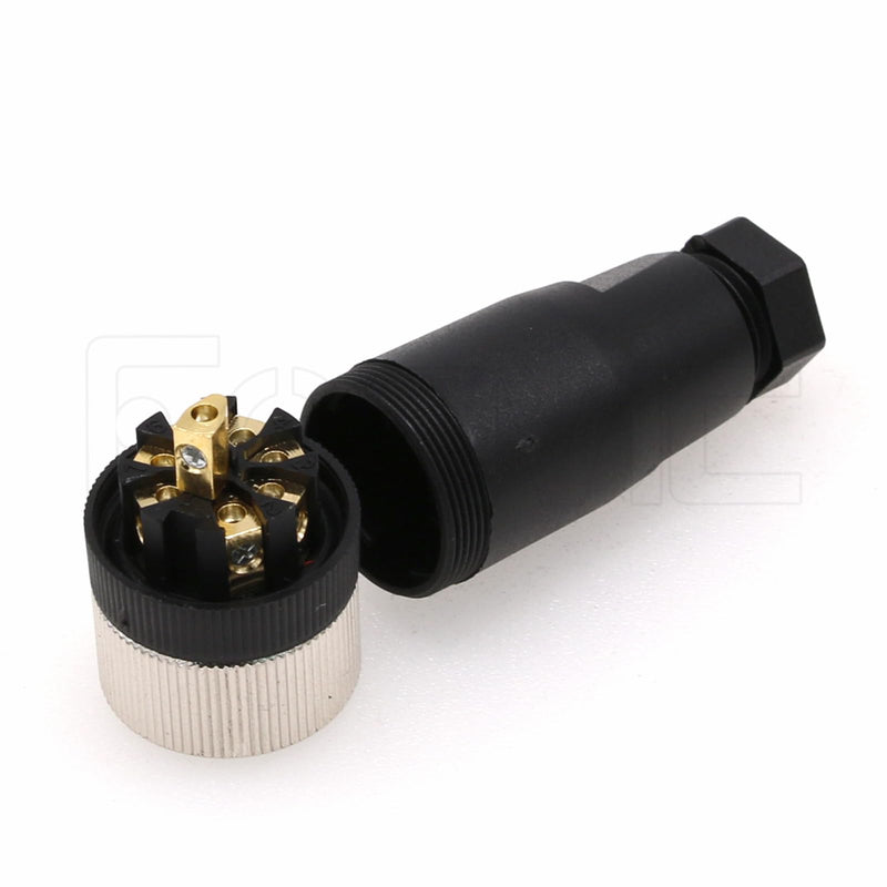 [AUSTRALIA] - Eonvic M12 8 Pin Female A Code Sensor Aviation Plug Industrial Circular Connector Waterproof IP67 12mm Connector Plug Cable Adapter Straight 8Pin 