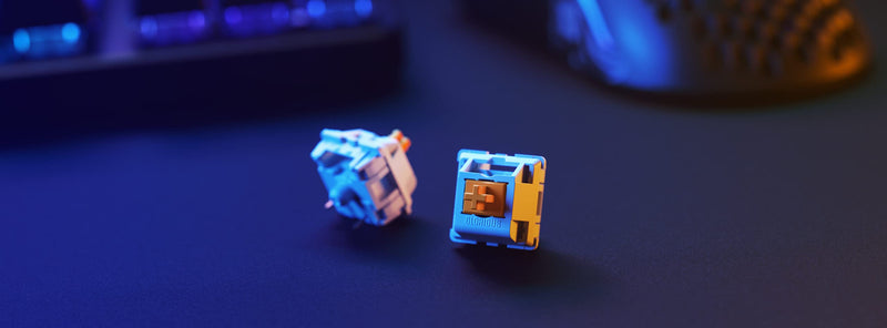 Glorious Panda Switch (LUBED) - 36x Plate Mounted 3 pin Switches for Mechanical Keyboards (GLO-SWT-HPANDA-LUBED) Panda Lubed
