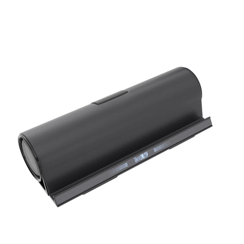 [AUSTRALIA] - DORNLAT Wireless Bluetooth Speakers, Portable Phone Tablet Stand Holder Speaker, Dual Drivers Stereo Dock Speaker for iPad, Phone, Outdoor, Travel, Home Party (Black) 