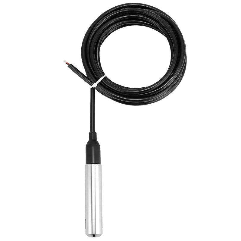 QWORK® Level Sensor DC 12-30V 4-20mA, Stainless Steel Water Level Sensor with 0-5 m Range, Level Indicator Water Tank, for Digital Display, Industrial Applications