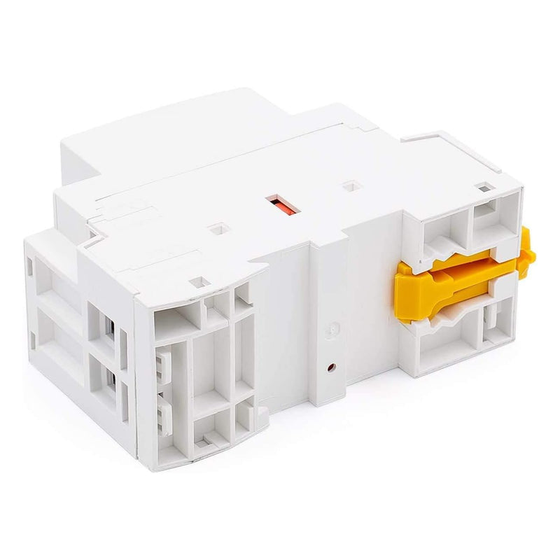 Household AC Contactor, HS1-63, 2 Pole 1NO 1NC, AC 220V/240V Coil Voltage, 35mm DIN Rail Mount