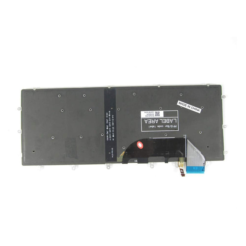 New Keyboard Compatible with DELL P55F P56F 0GDT9F GDT9F NSK-LV0BW, XPS 15 9550 15BR N7547 N7548, 15 7558, 15 7568, Inspiron 15 7000 15-7558 15-7568 with Backlit, no Frame Black US