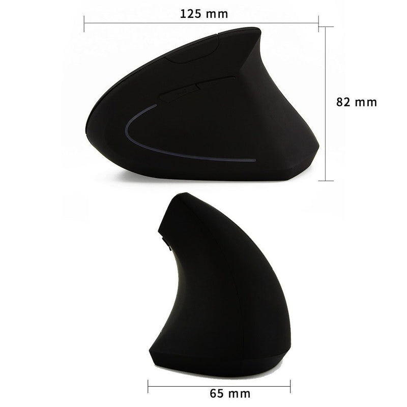 Sokelinn-six Wireless Vertical Mouse,2.4Ghz Cordless 800/1200/1600 Adjustable DPI High Sensitivity Ergonomic USB Gaming Mouse for Computers and Laptops