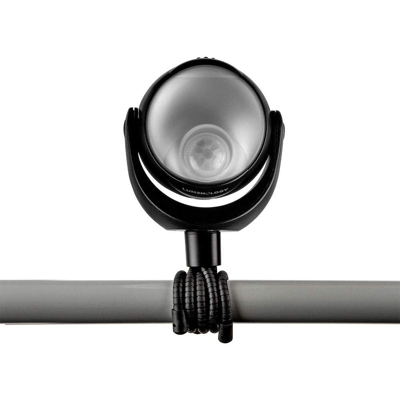 [AUSTRALIA] - Limitless Innovations Lumenology Portable LED Motion Sensor Light Provides 148 Lumens with a 13 ft Detectable Range and Flexible Tripod Base with Magnetic Option – Indoor/Outdoor (Black) Black 