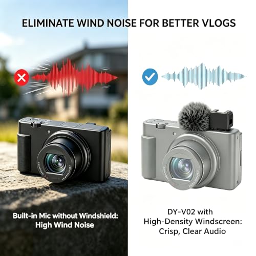 Hot Shoe Windscreen Adapter for Sony ZV Series Flash Mic LED Vlog Gear DY-ZV02 B
