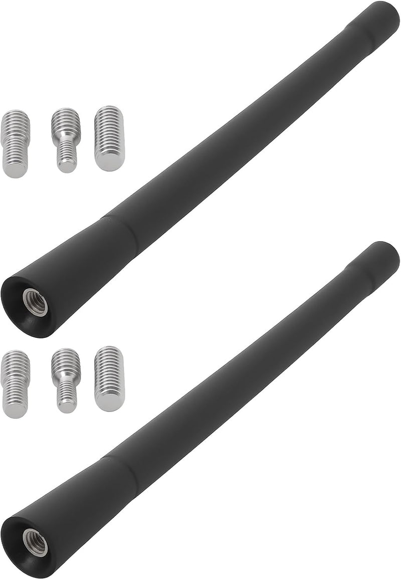 7'' Harley Short Antenna Mast Antenna Flexible Rubber AM/FM for 1989-2017 Har-Ley Electra Road Tour Ultra Classic Pack of 2 Antenna 4-Black