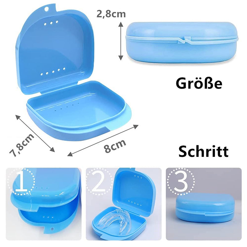 Voarge Dental Box Dental Box Dental Denture Cup Container Container Container Denture Orthopaedic Pack of 5 Braces Box Also for Bite Splint