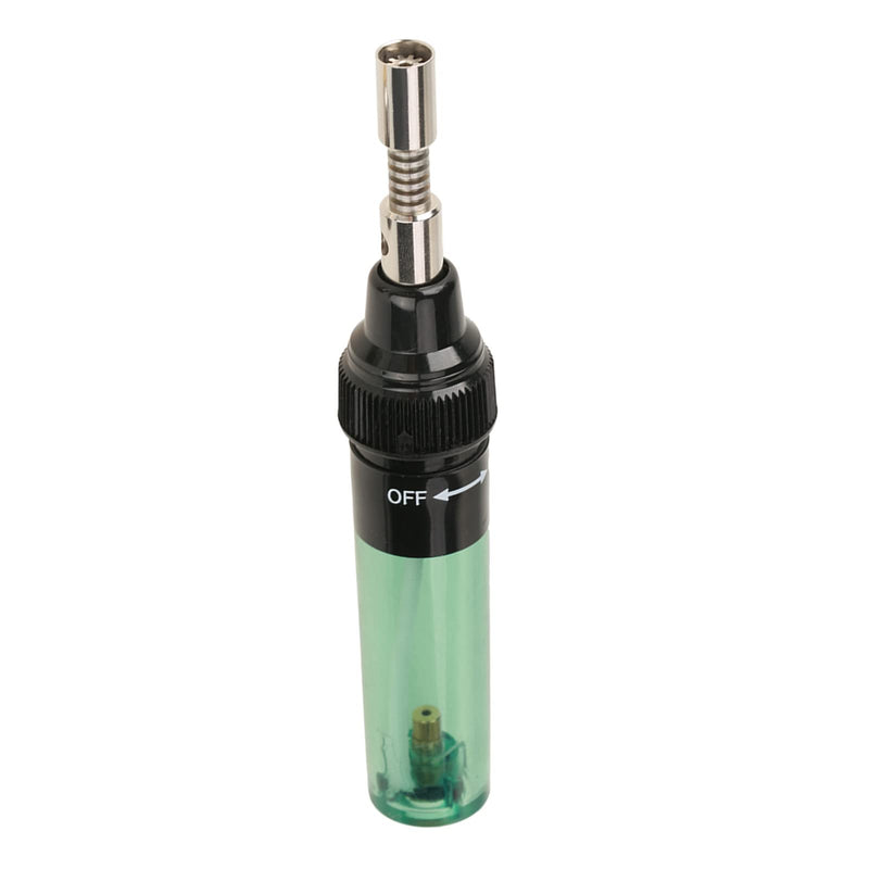 Gas Soldering Iron, Cordless Butane Gas Burner, Soldering Iron Gun Welding Pen Tool 1300 (Green)