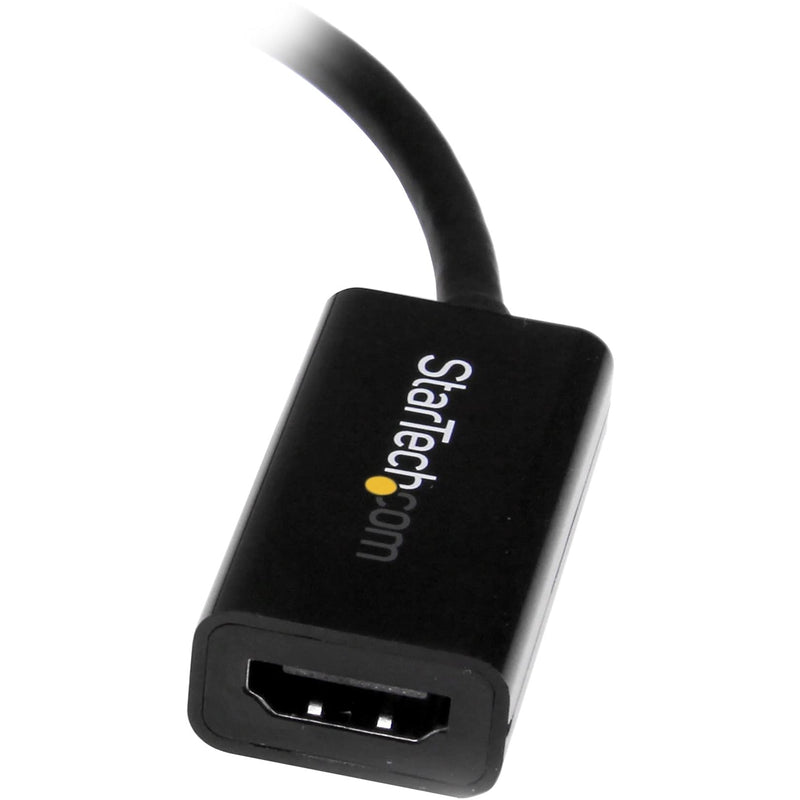 StarTech Active Mini DP to HDMI Adapter, 4K 30Hz, 1080p, DPCP (MDP2HD4KS) | mDP to HDMI Video Converter, Thunderbolt 1/2 Mac/PC to Monitor/TV, 7.1ch Audio, HDCP 1.4, No Drivers, 3840x2160, 1920 x 1200 Black