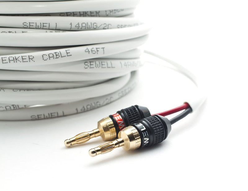 Deadbolt Banana Plugs 6-Pairs by Sewell, Gold Plated Speaker Plugs, Quick Connect, SW-29863-6 6 Pairs Deadbolt Banana Plugs