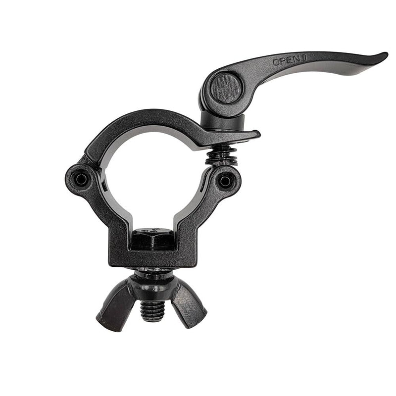 1.5inch Quick Release Stage Lighting Clamp Aluminum Alloy Heavy Duty 165lbs DJ Light Clamps Fit Pipe OD 36-39mm Black