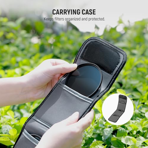 NEEWER 67mm ND Filter Set, ND8/32/64 (3/5/6 Stops) Multicoated Neutral Density Camera Lens Filter Photography Accessories with Storage Case & Cleaning Cloth, 3 Packs