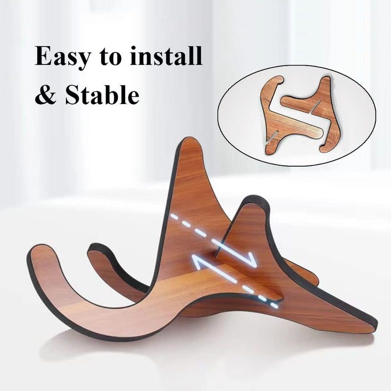 Coret Universal Portable Wooden Guitar Stand, Acoustic and Classical Guitar Stand,Portable Guitar Stand Holder, with Non Slip EVA Padding