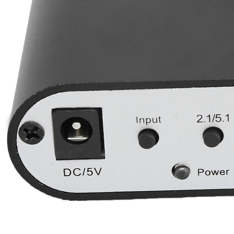 [AUSTRALIA] - Digital Audio Converter 5.1CH DTS Decoder for Home Cinema, Complete Interface,Applicable to HD Video Players/DVD/Digital Audio Source Decoding (Host + USB + Fiber Optic) Host + USB + fiber optic 