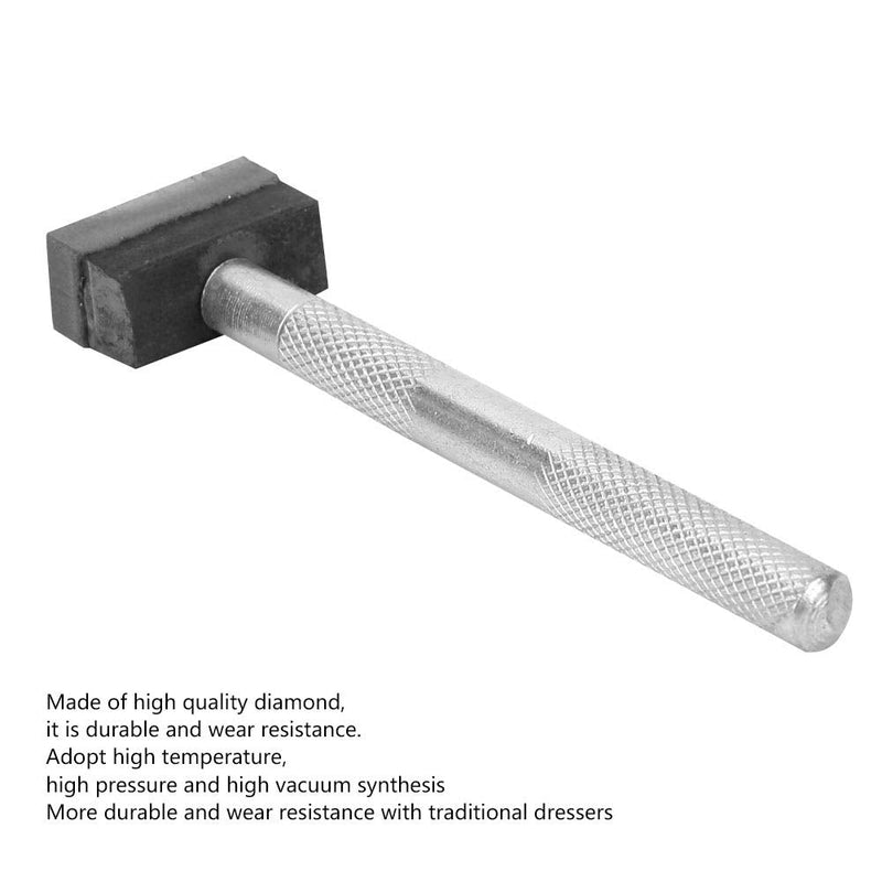 Wheel Stone Dresser, Diamond Grinding Disc Grinder Dressing Tool, Coated Straightening Bench for Dressing Deburring Discs and Flat Surface, Silver Edition