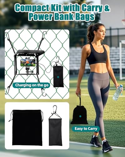 UBeesize Gamechanger Streaming Kit Fence Mount with Foldable Shade and Bag Fence Mount with Shade
