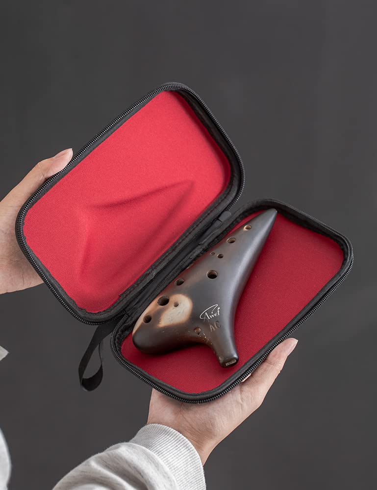 [AUSTRALIA] - Joy of Wood Thrush 12 Hole Alto C Ceramic Ocarina Sweet Potato Shape in Exquisite Craft (Free Smokey Coffee) 