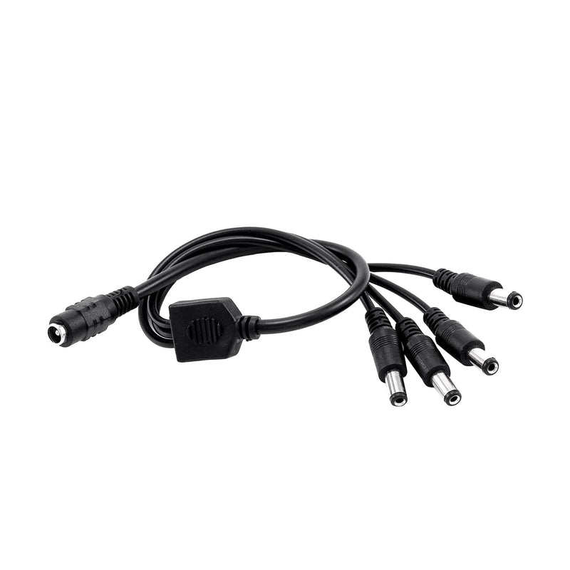 12V 2A 100V-240V AC to DC Power Adapter 5.1x2.1mm 4-Way Power Splitter Cable for CCTV/Camer/DVR H-M-026 12V 2A Power Adapter
