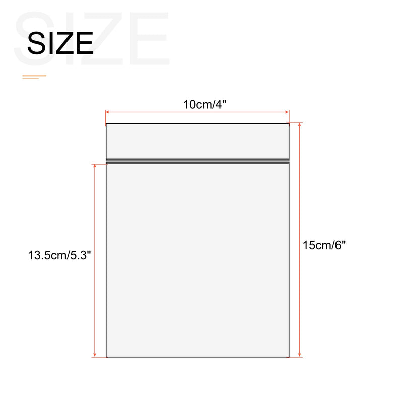 MECCANIXITY Anti Static Bags Shielding Bag 4x6inch(10x15cm) Red Transparent Resealable for Hard Drive HDD SSD 100pcs