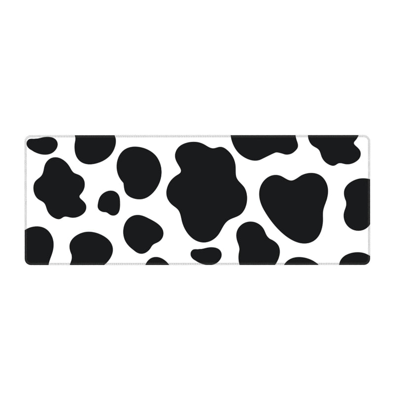 Cow Print Gaming Mouse Pad Non Slip Large Mousepad Stitched Edge Rubber Base Desk Mat for Laptop PC Computer Cow Print One Size