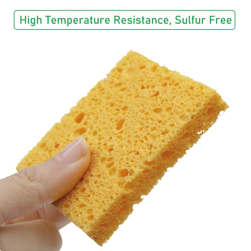Pack of 20 Professional Soldering Sponge Cleaning Sponge Soldering Iron (6.7 x 6.7 x 1 cm), Cleaner Sponges for Soldering Tips, Soldering Tip Cleaner Sponge & Soldering Tip Reactivator, Soldering 6,7*6,7*1 cm
