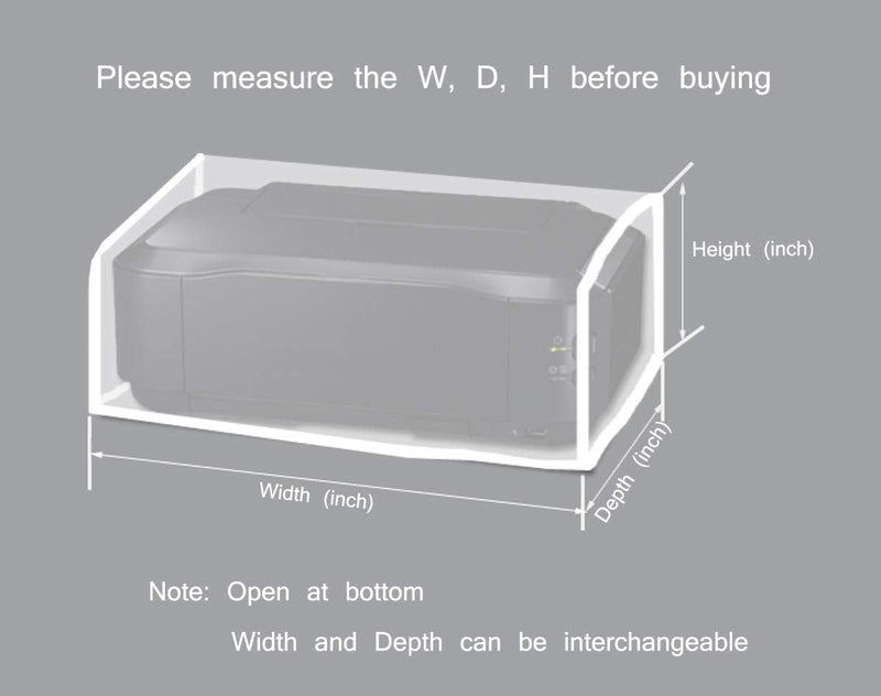 Anti-Static Printers Dust Covers Jacket Universal Copiers Case Protector Compatible for Canon PIXMA TR4520 MG7750 MG6100 MG2550S / HP Envy 5530/7640 Epson Workforce - Silver 18.9''W x 15.7''D x 9.4''H