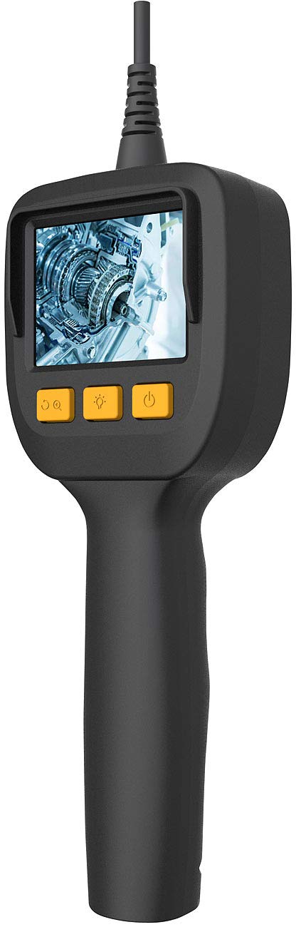 [AUSTRALIA] - Somikon Telescope Camera: Endoscope Camera with Colour LCD Display, LED Light, Battery Operated, IP67 (Rod Camera, Endoscope Camera with Light, Pipe Cleaner) 