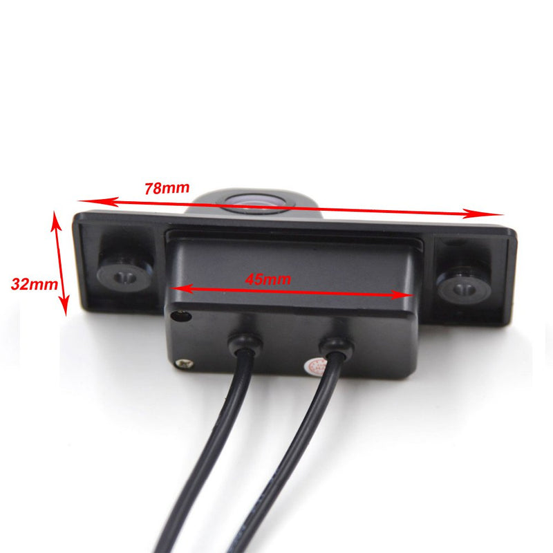 HD Color CCD Waterproof Vehicle Car Rear View Reversing Backup Camera for VW Golf Variant MK4 MK5 Santana Tiguan Touareg Polo Jetta Passat Sharan Bora Skoda Scirocco Fabia Porsche Cayenne 0418=77mm*32mm