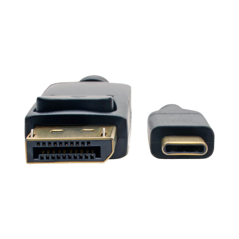 Tripp Lite USB C to DisplayPort 4K Adapter Cable Thunderbolt 3 Compatible, M/M, USB Type C to DP, USB-C, USB Type-C 6' 6ft (U444-006-DP), black 6 ft.