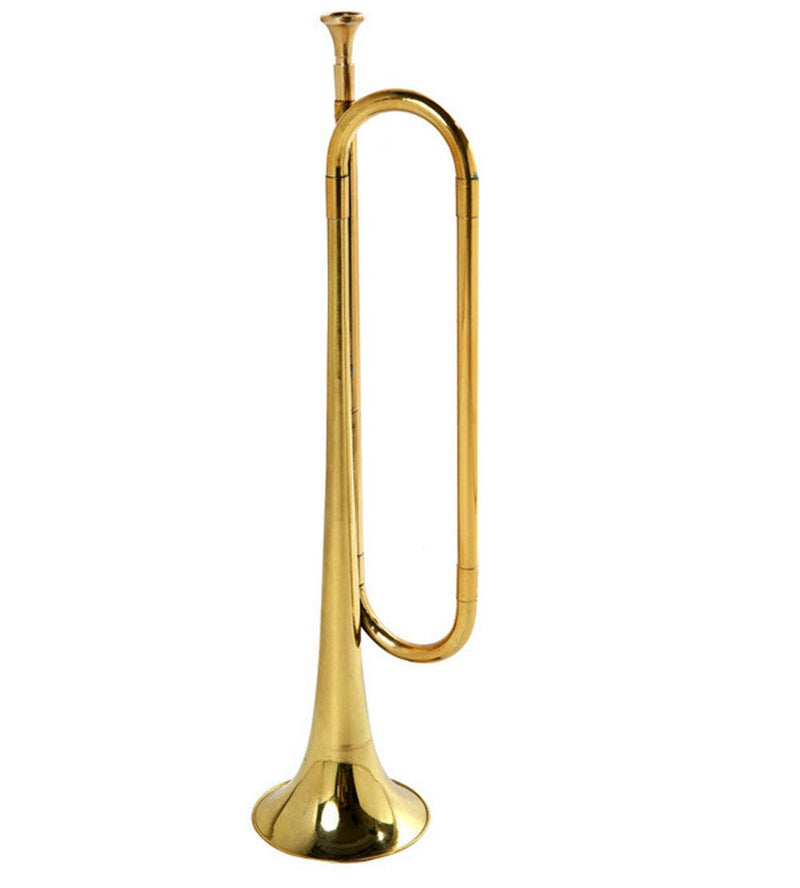 C Flat Gold Brass Material with Mouthpiece for School Band Cavalry Beginner Military Orchestra