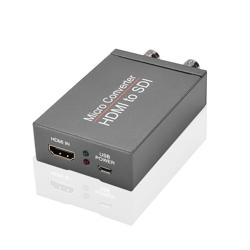 [AUSTRALIA] - HDMI to SDI Converter Adapter HDMI to 3G-SDI/HD-SDI Converter Audio Embedder Dual SDI Output for CCTV Camera Home Theater 