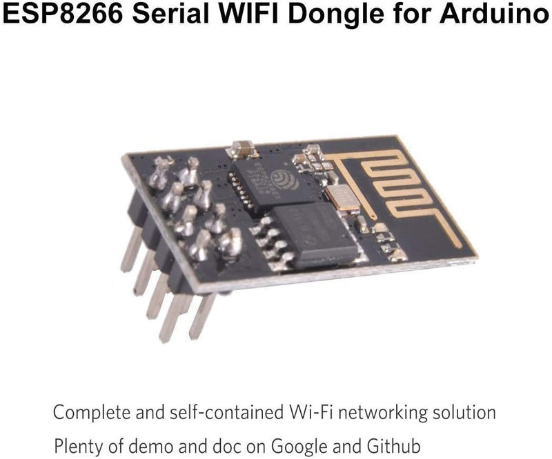 HiLetgo 3pcs ESP8266 ESP-01 Serial WiFi Wireless Transceiver Wireless Module Development Board LWIP AP+STA Compatible with Arduino Small