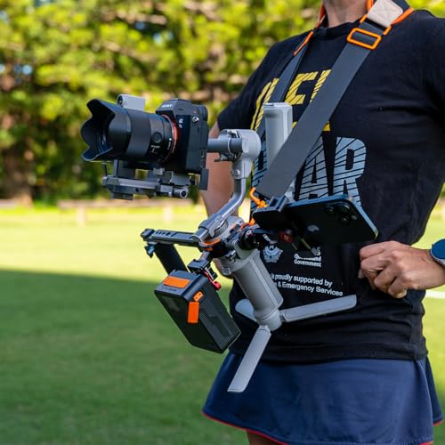 NATONEX NS3m NATO Connectivity Multiplier Accessory for DJI Ronin RS4 mini & RS3 mini Video Stabilizer Gimbals (Gold on Snow) GOLD on SNOW