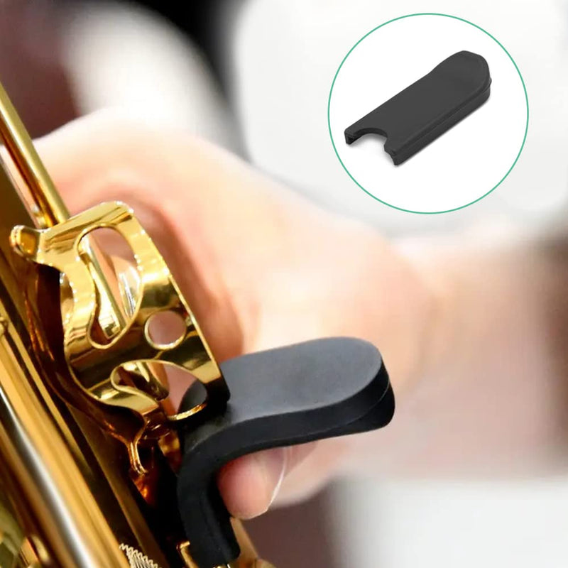 [AUSTRALIA] - 6 pcs Alto Saxophone Thumb Rest, findTop Saxophone Accessories, Clarinet Thumb Rest Cushion, Tenor Saxophone, Baritone Saxophone(Black) 
