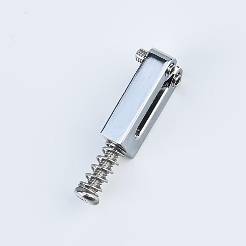 [AUSTRALIA] - Guitar Bridge Saddles 10.5mm Zinc Alloy Electric Guitar Saddles Guitar Tremolo Bridge Saddles for Fender Strat St Tele Telecaster 6 String Electric Guitar Replacement Parts (Bright Chrome） Chrome Light 
