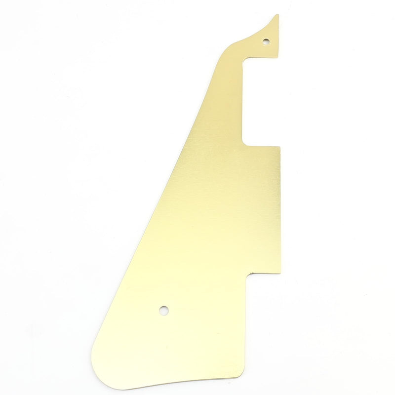 [AUSTRALIA] - Aluminum Alloy LP Pick Guard Scratch Plate 2-Hole Mount Engraved Metal Electric Guitar Pickguard Compatible with Epiphone Epi Les Paul Style Guitar Replacement Parts(Gold) Gold 