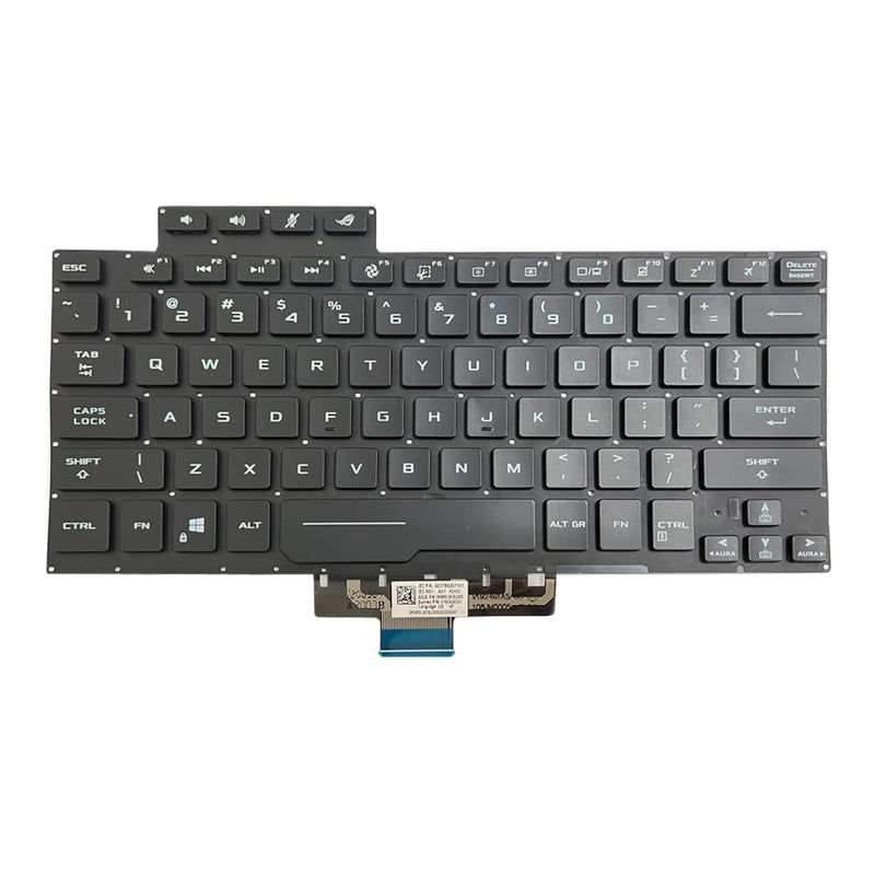 JINTAI Backlit US Keyboard for ASUS ROG Zephyrus G14 GA401 0KNR0-2618US00 | US Backlit Keyboard Replacement for ASUS ROG G14 Zephyrus GA401 GA401I GA401IU 0KNR0-2618US00