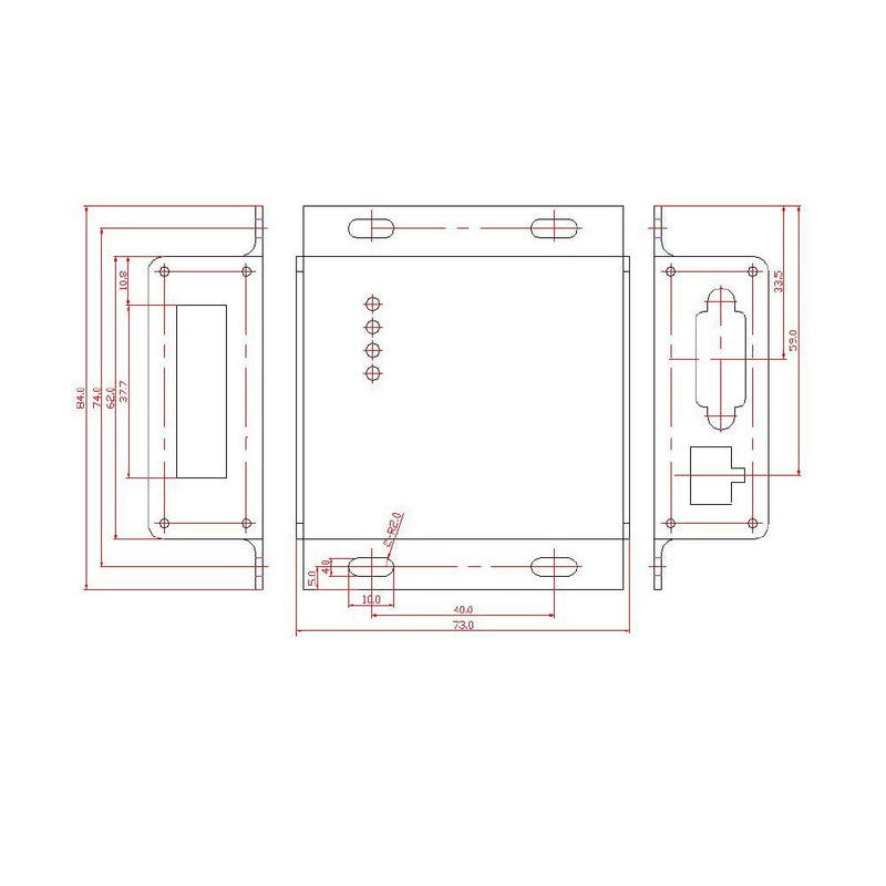 Taidacent High Performance High Stability Serial to CAN Module Serial to CAN Converter RS485 Can Bus Adapter Uart Can Converter RS232 to Can Bus Converter (Without Power Adapter) Without power adapter