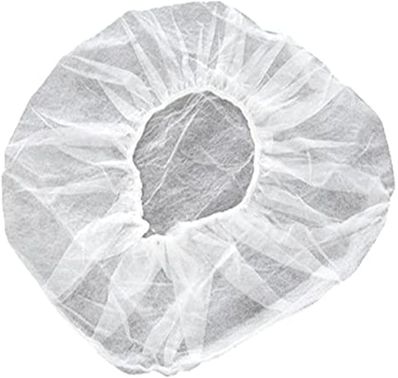 Sumedtec - Pack of 100 White Disposable Non-Woven Elastic Anti-Dust Hair Protection Caps for Hospital Laboratory Doctor Nurse Food Service Tattoo