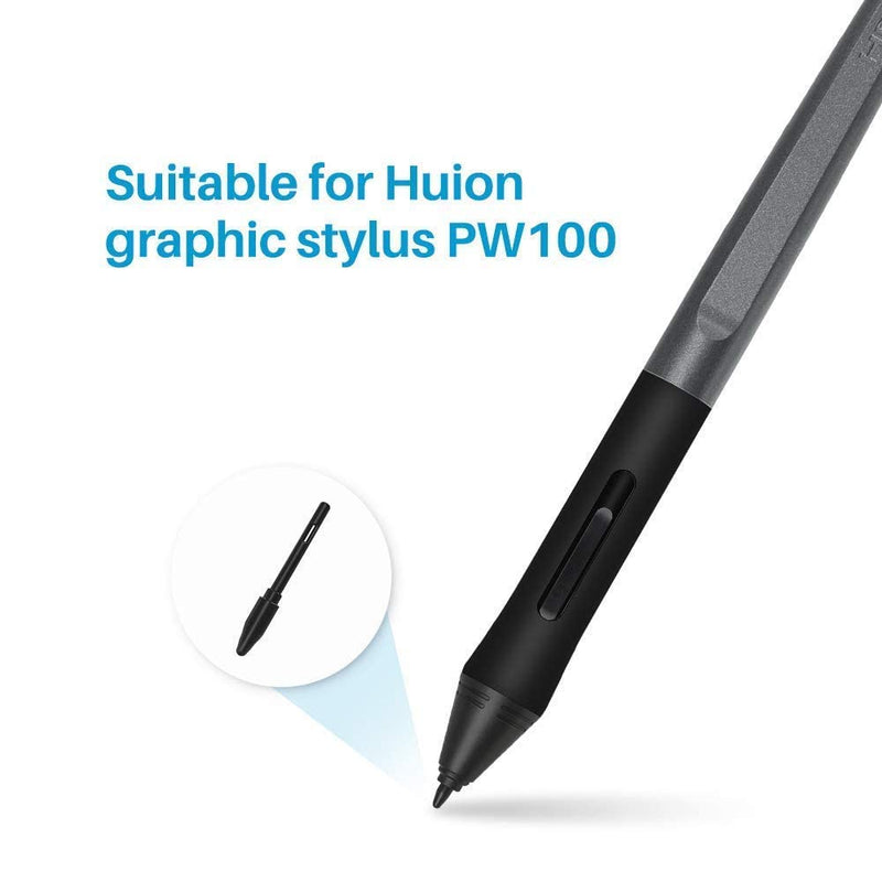Huion HS610 Graphics Drawing Tablet and Huion 10 Pack Replacement Nibs PN04 and Artist Glove