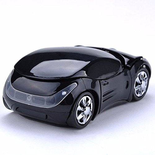 WXG Wireless Mouse 3D Car Shape Mouse 2.4GHz USB Gaming Mouse with Receiver for PC Laptop Black
