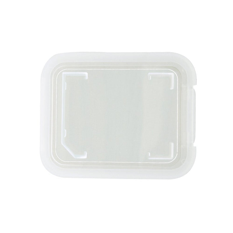 20 Pcs Plastic Memory Card Storage Case Compatible with SD MMC/SDHC PRO Duo White