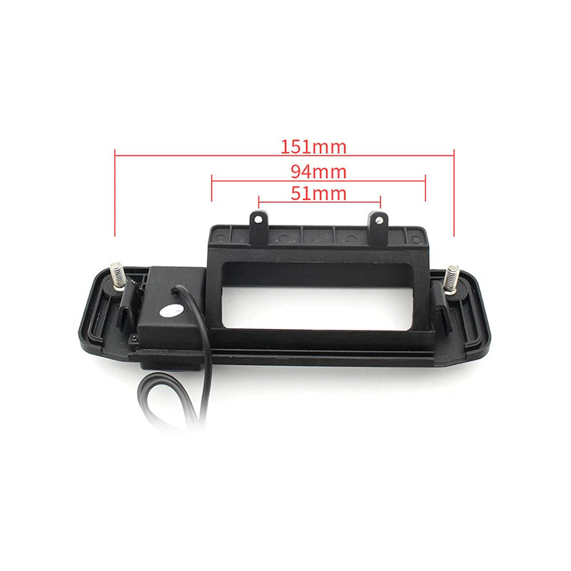 AHD/CVBS Car Rear View Camera's Fisheye Trunk Handle Camera with RCA Cable & Vehicle-Camera for Mercedes Benz GLK Class X204 GLK280 GLK300 GLK350 GLK200 GLK220 GLK250 GLK320 CDI (CVBS) CVBS