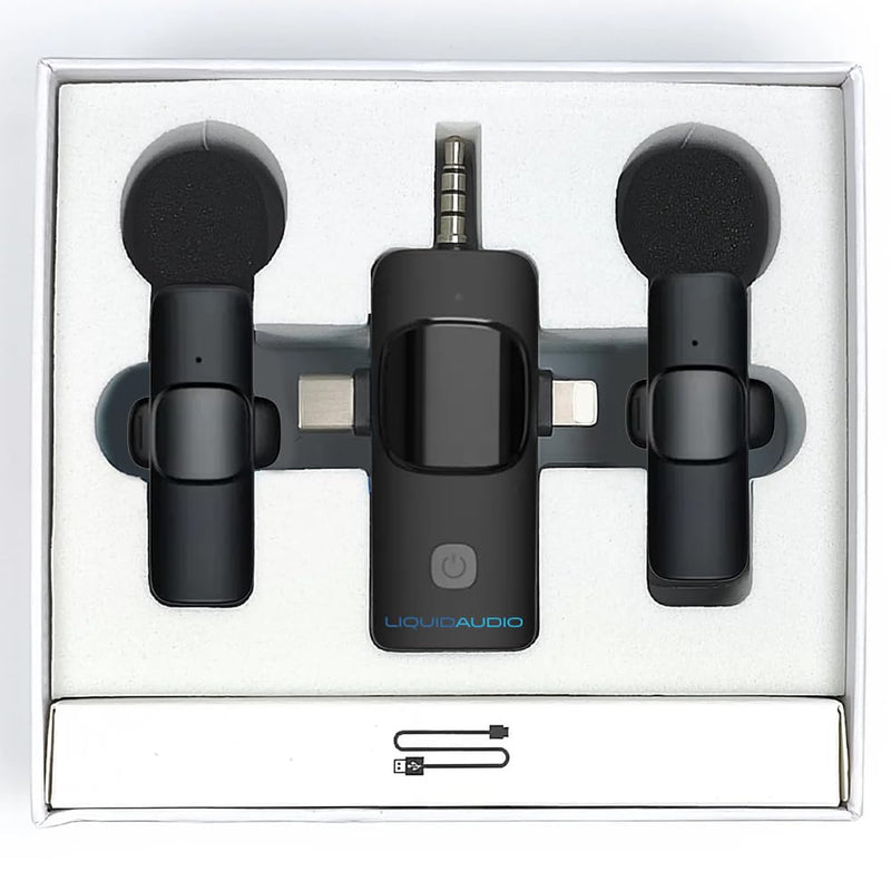 Sonic Realm 3in1 Wireless Lapel Microphone System